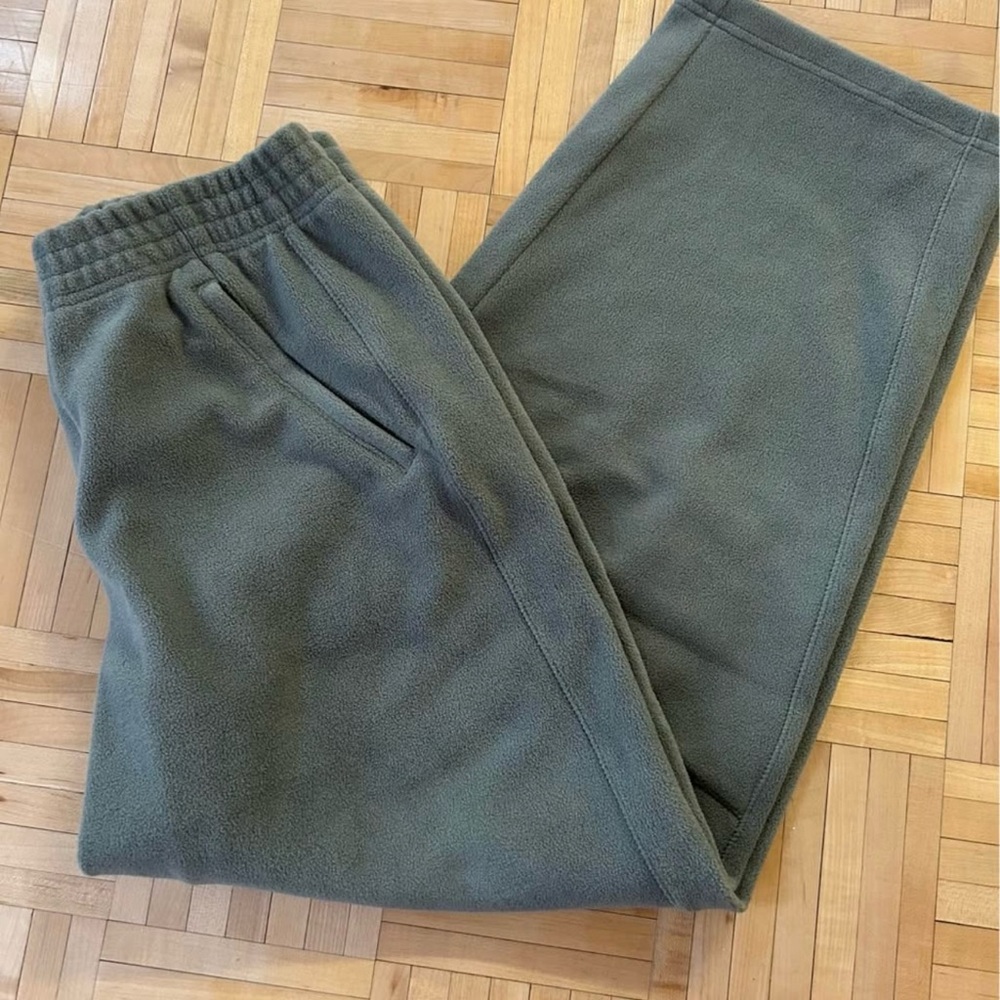 Green Fleece Pants